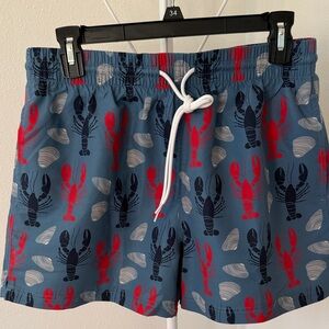 Men’s Lobster Print Swim Shorts size small